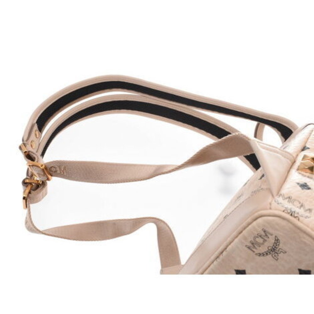 Mcm Mini Backpack Side Studs Beige - image 4